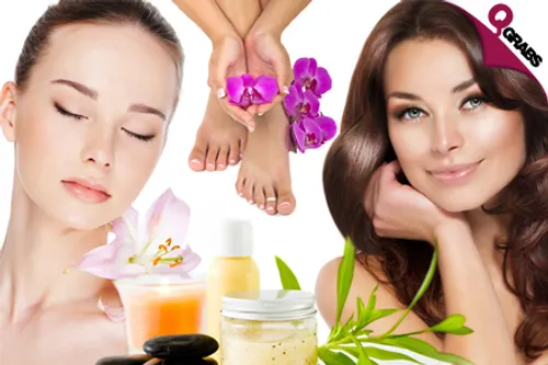 For QR79, Enjoy a Hot Oil Hair Treatment & Blow Dry OR for QR89 Get a Manicure & Pedicure with Color OR for QR200 Relax with a Full Body Scrub! (QR200/QR200/QR500 Value)